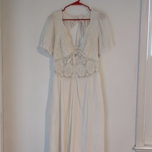 FREE PEOPLE “ALL YOU NEED IS LACE” MIDI SIZE XL